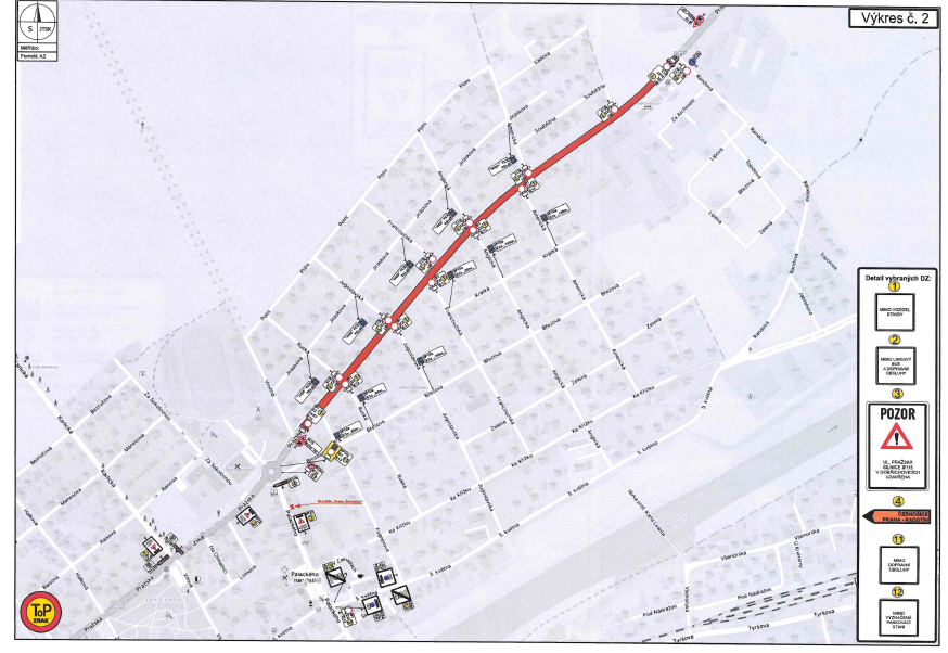 Uzavírka Dobřichovice